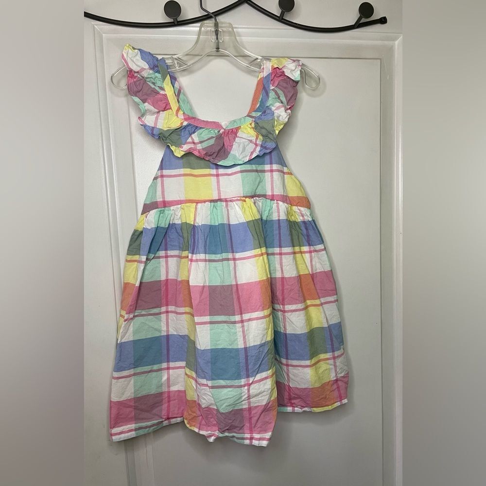 Tommy Bahama Pastel Plaid Dress with Ruffle Adjustable Straps